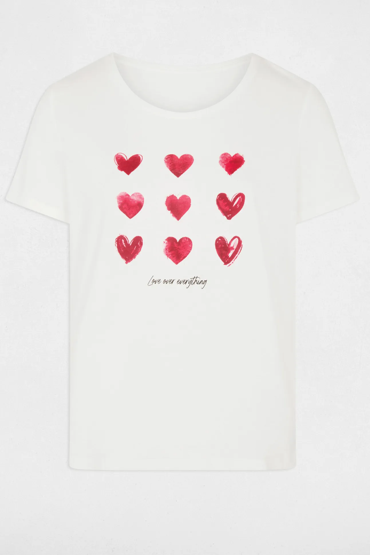 Camiseta cuello v manga corta