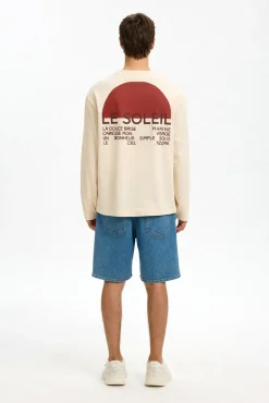 Camiseta de manga larga print