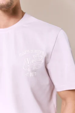 Camiseta gráfica lavada