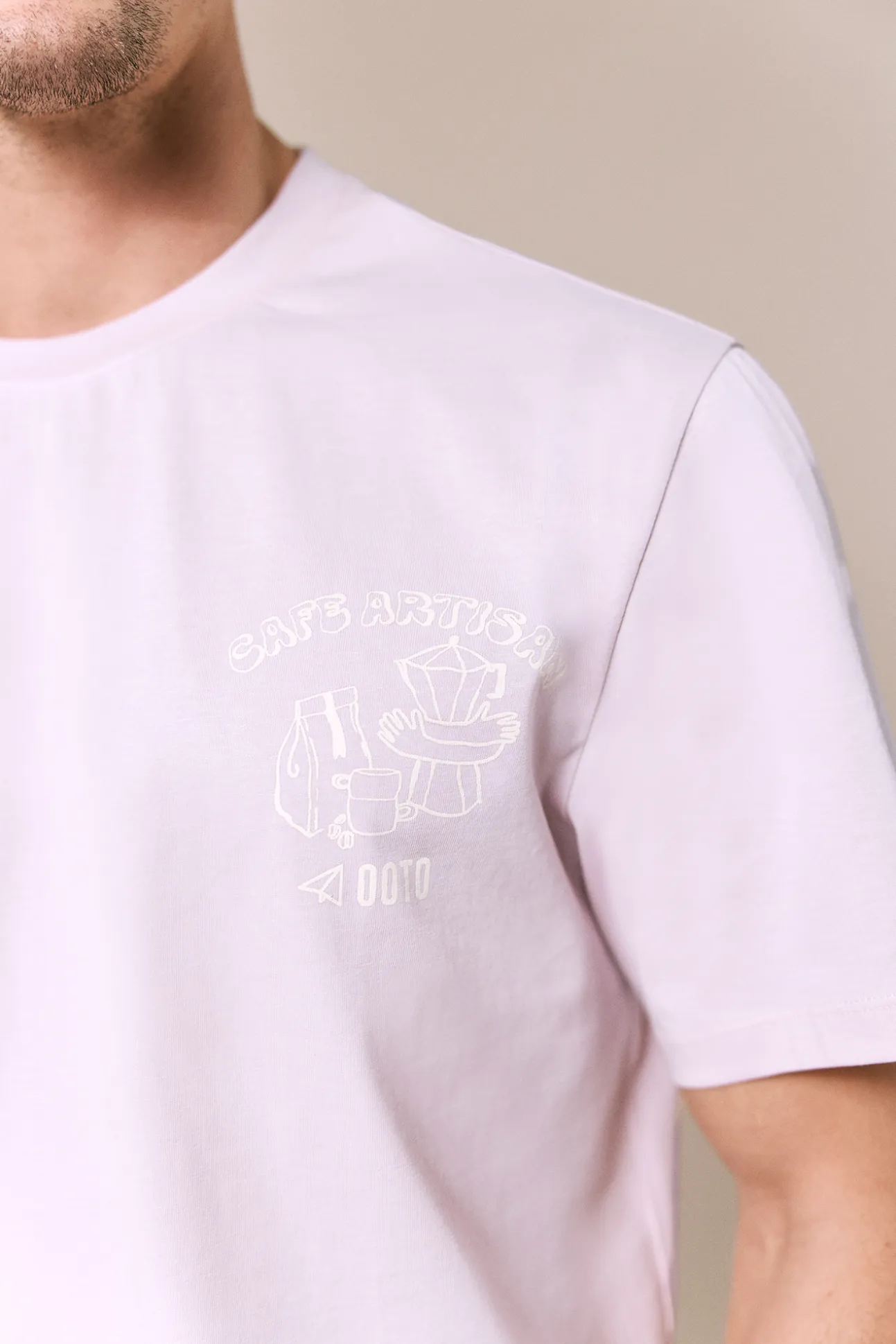 Camiseta gráfica lavada