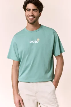 Camiseta gráfica lavada
