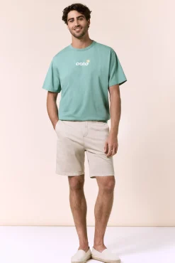 Camiseta gráfica lavada
