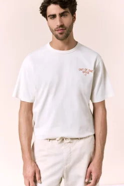 Camiseta gráfica lavada
