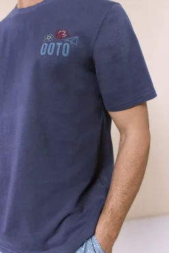 Camiseta gráfica lavada