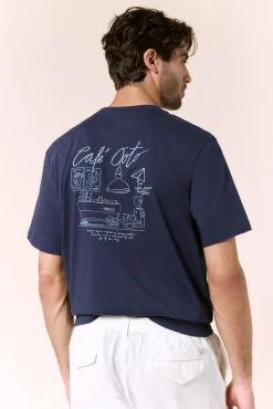 Camiseta gráfica lavada