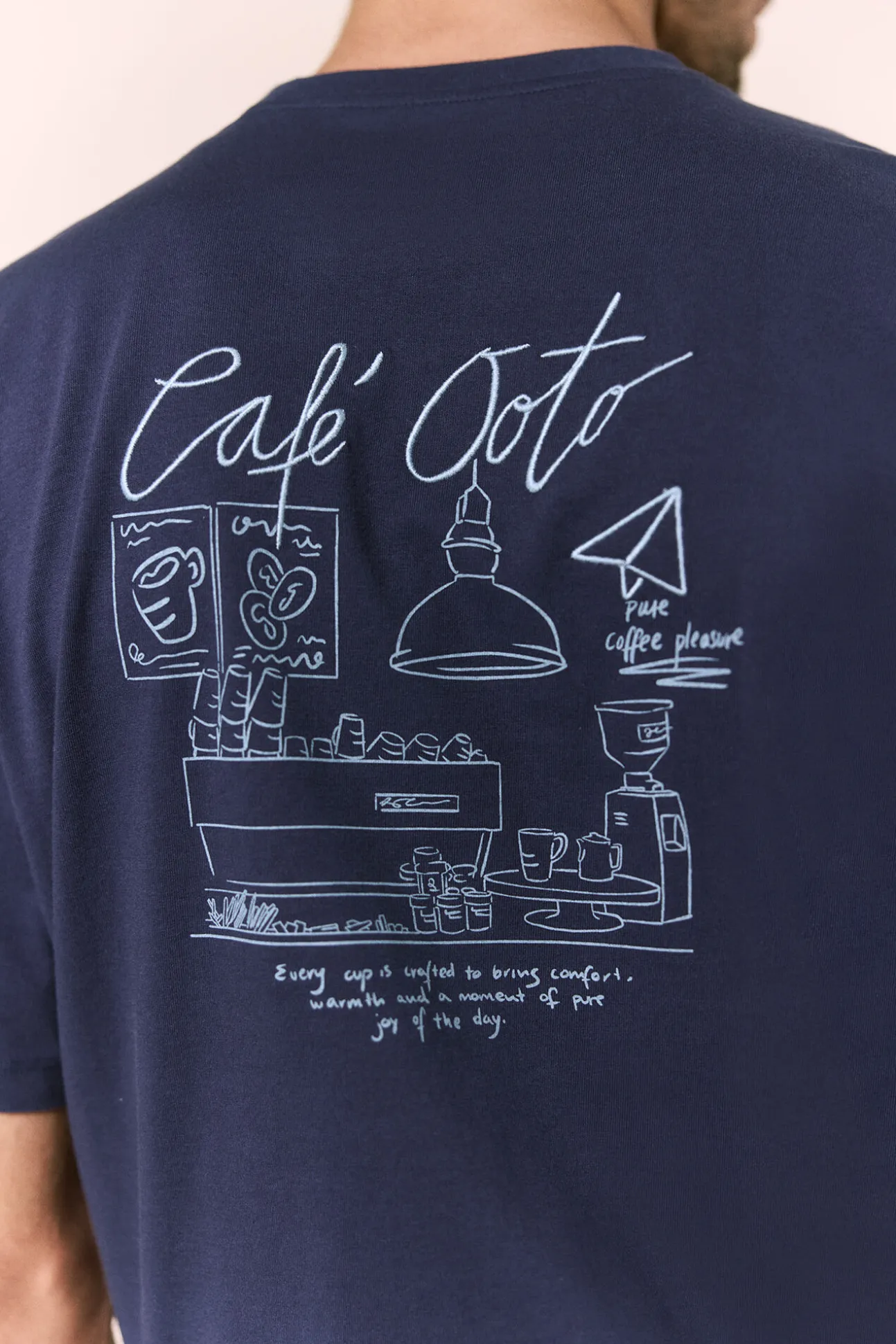 Camiseta gráfica lavada