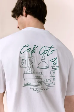 Camiseta gráfica lavada