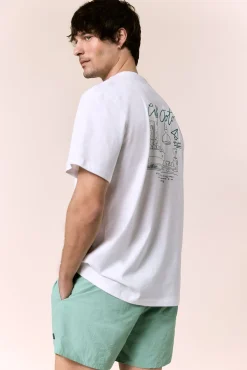 Camiseta gráfica lavada