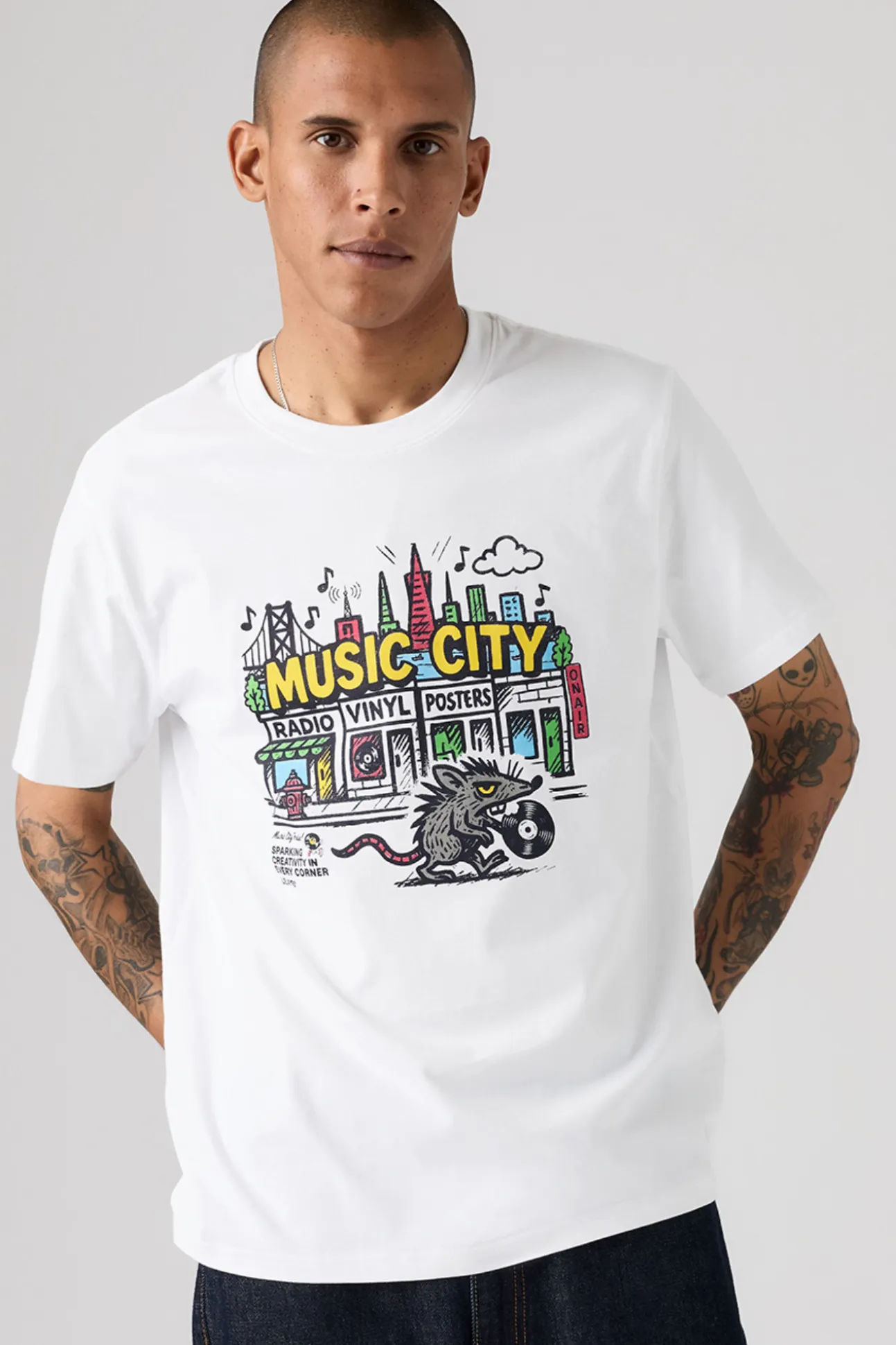 Camiseta gráfico manga corta