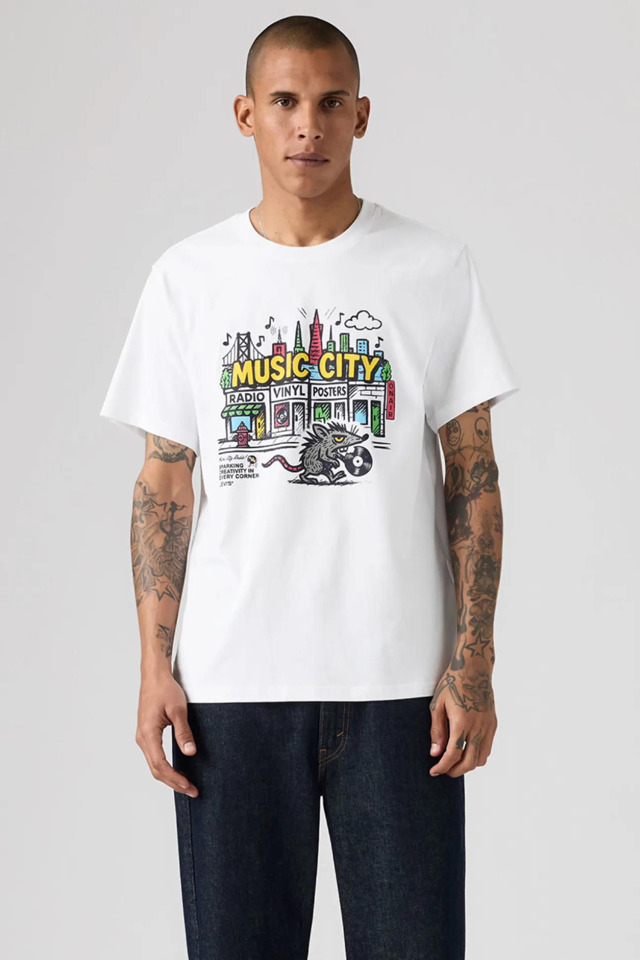 Camiseta gráfico manga corta