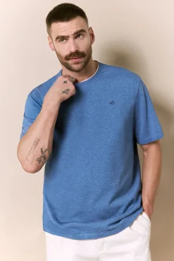 Camiseta lavada manga corta