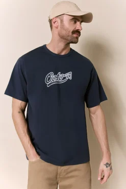 Camiseta lavada manga corta