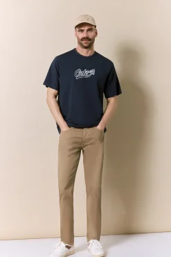 Camiseta lavada manga corta