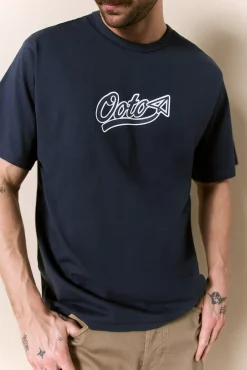 Camiseta lavada manga corta