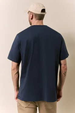 Camiseta lavada manga corta
