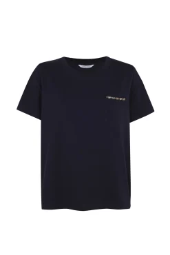Camiseta manga corta con bolsillo y detalle de cadena