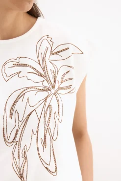 Camiseta manga corta con logo en perderla