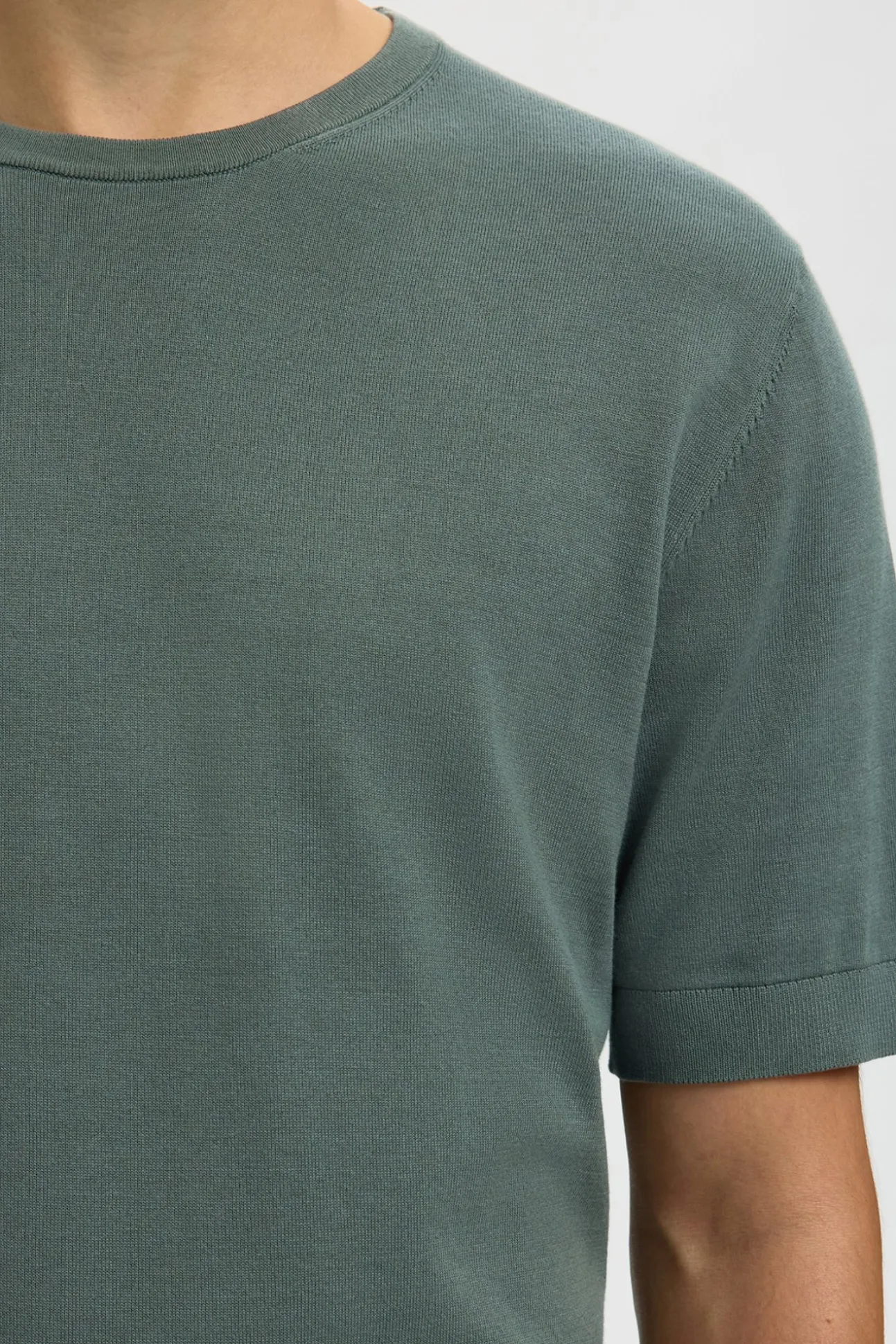 Camiseta manga corta de hombre punto lisa