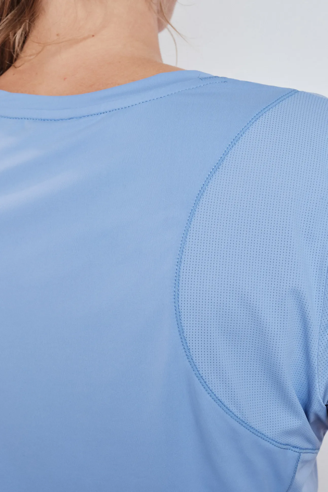 Camiseta manga corta estampado azul