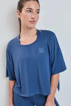 Camiseta manga corta extra suave azul