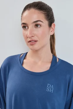 Camiseta manga corta extra suave azul