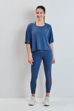 Camiseta manga corta extra suave azul