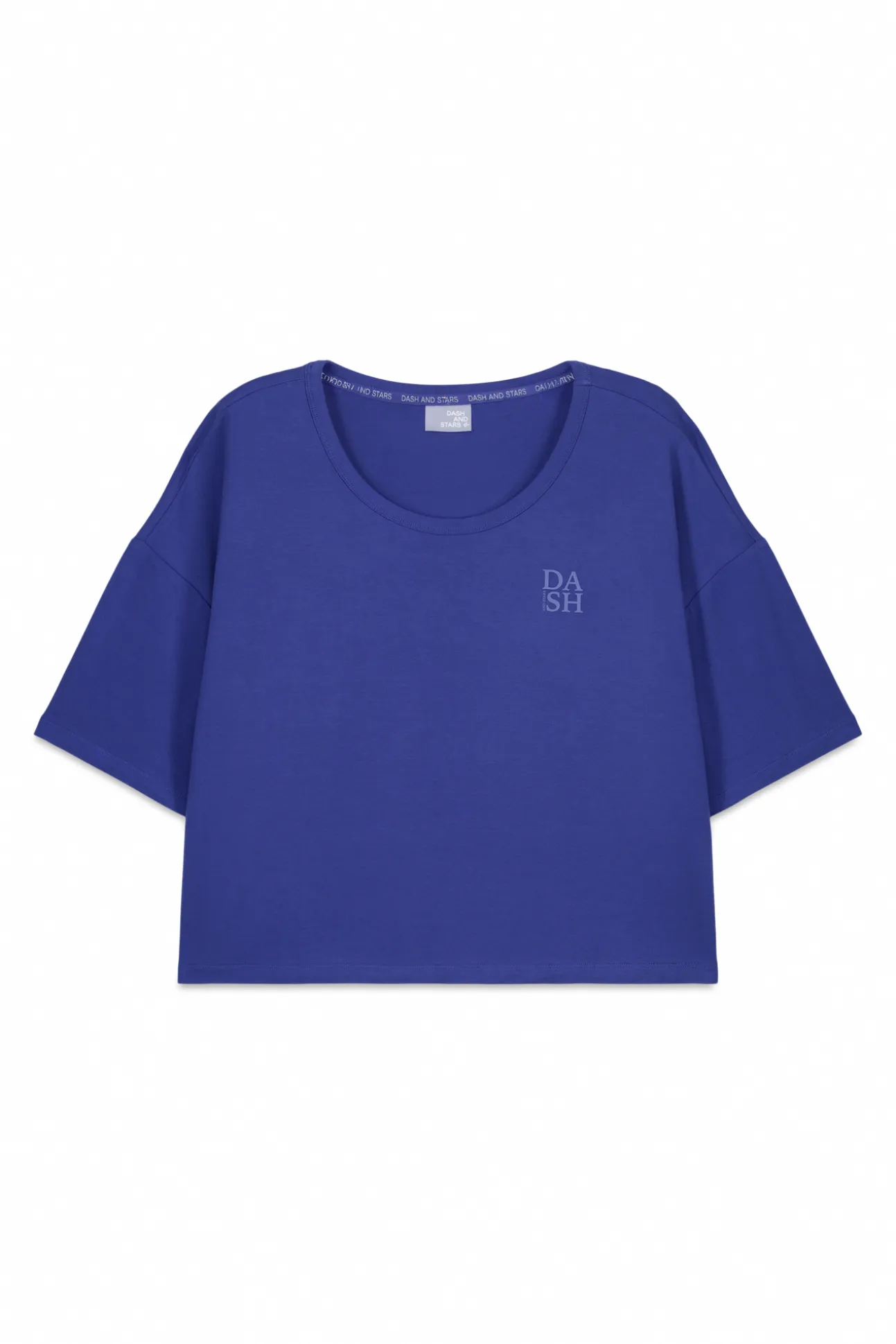 Camiseta manga corta extra suave azul