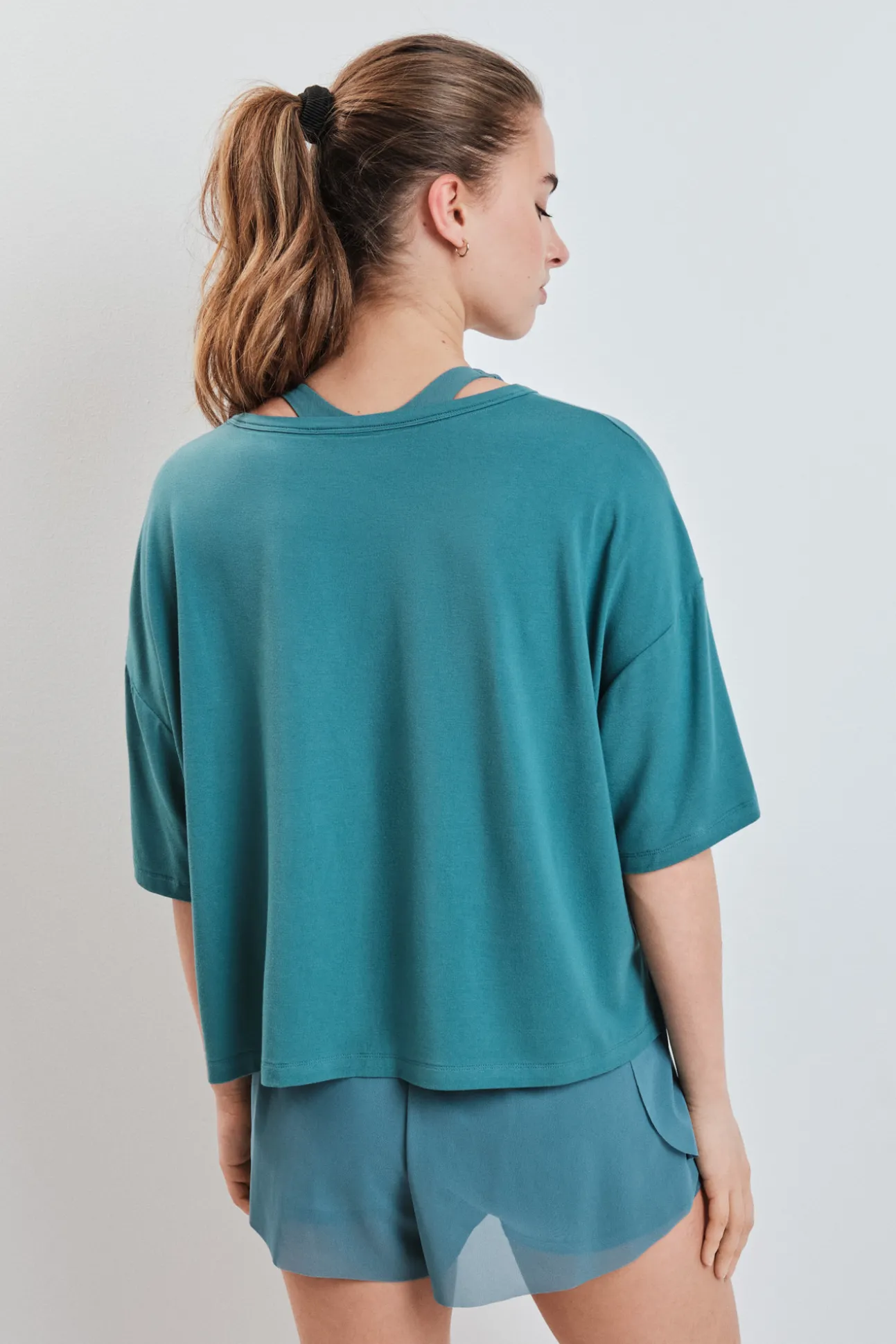 Camiseta manga corta extra suave verde