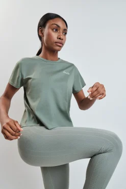 Camiseta manga corta extra suave verde