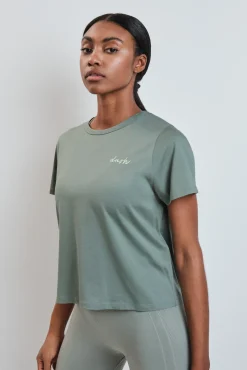 Camiseta manga corta extra suave verde