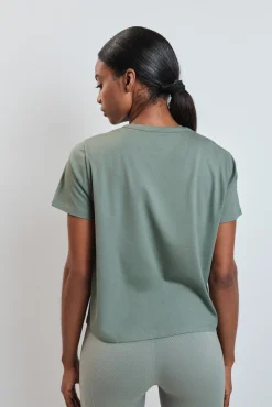 Camiseta manga corta extra suave verde