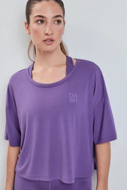 Camiseta manga corta extra suave morada