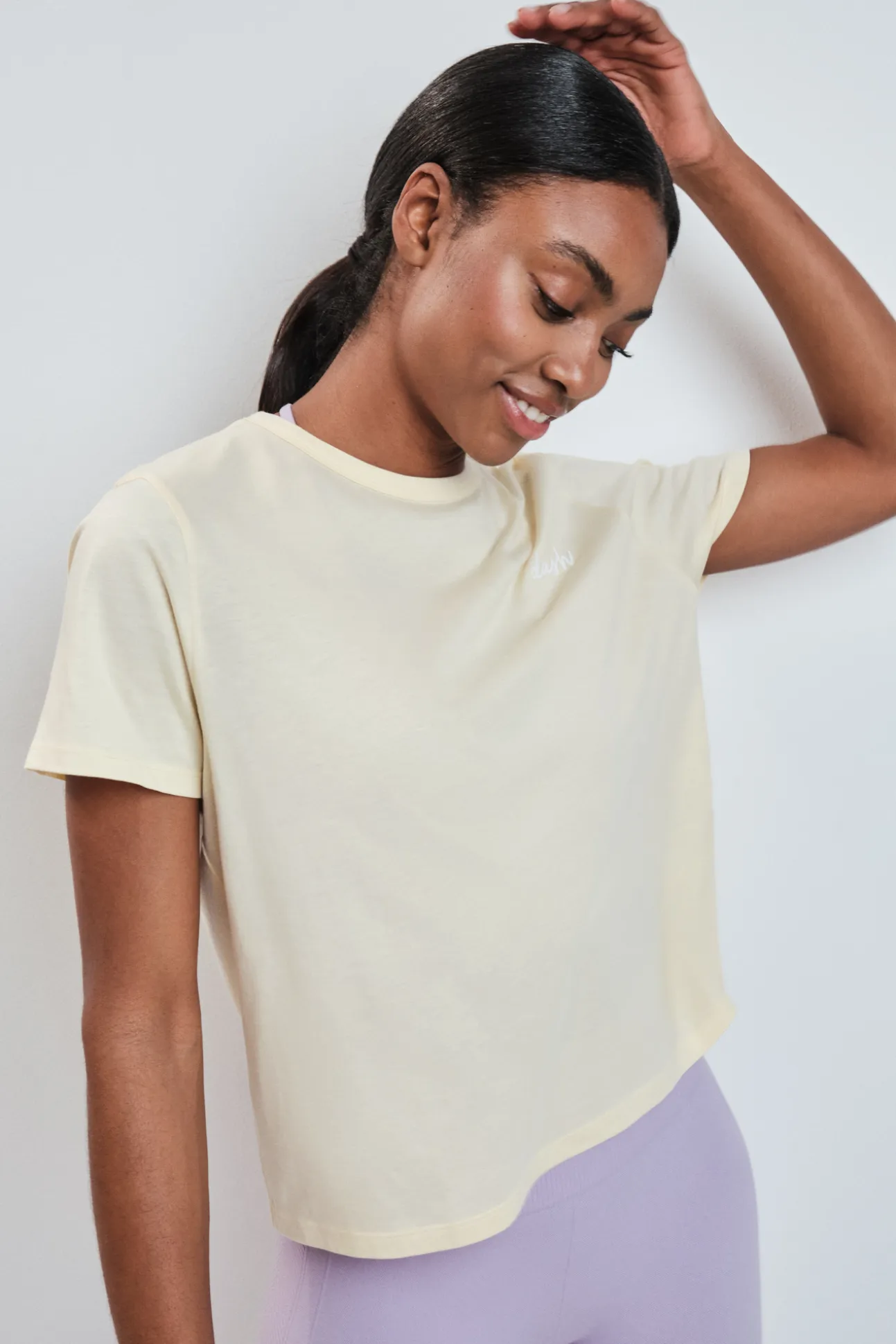 Camiseta manga corta extra suave amarilla