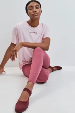 Camiseta manga corta modal rosa