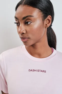 Camiseta manga corta modal rosa