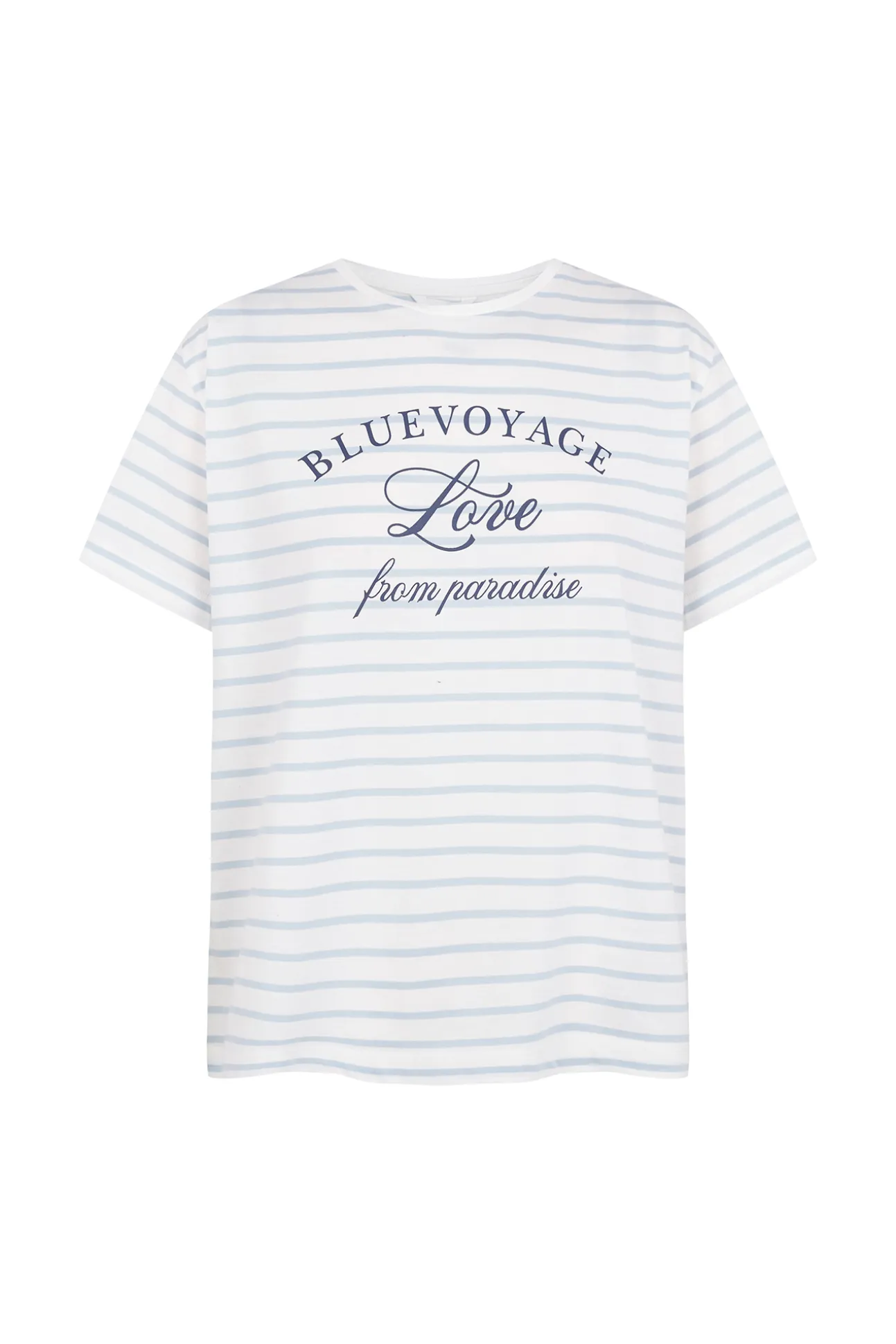 Camiseta raya estampada