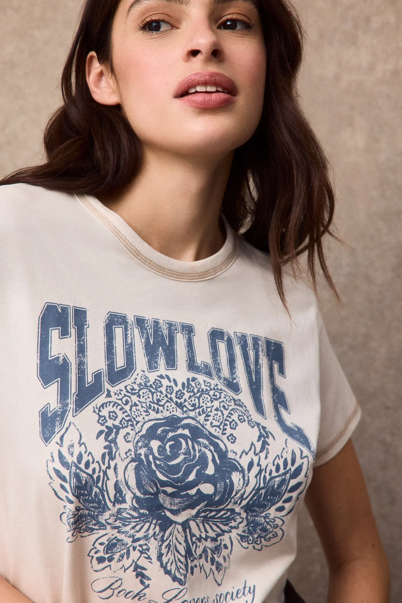 Camiseta rosa SlowLove
