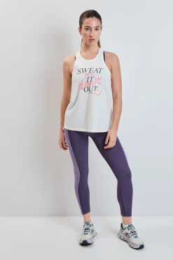Camiseta sin mangas algodón blanco