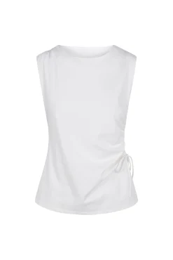 Camiseta sin mangas detalle frunce cordón