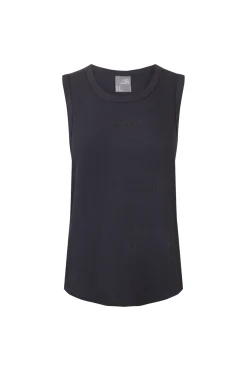 Camiseta sin mangas rib gris