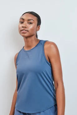 Camiseta técnica sin mangas azul