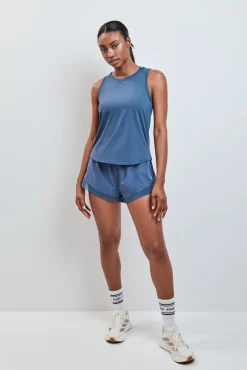 Camiseta técnica sin mangas azul