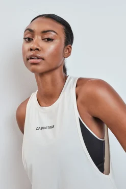 Camiseta técnica sin mangas blanco
