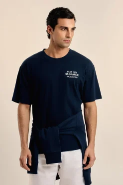 Camiseta texto oversize