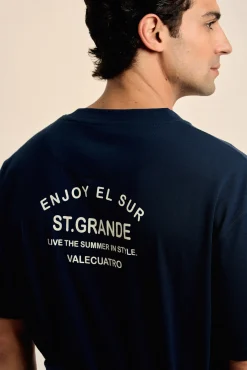 Camiseta texto oversize