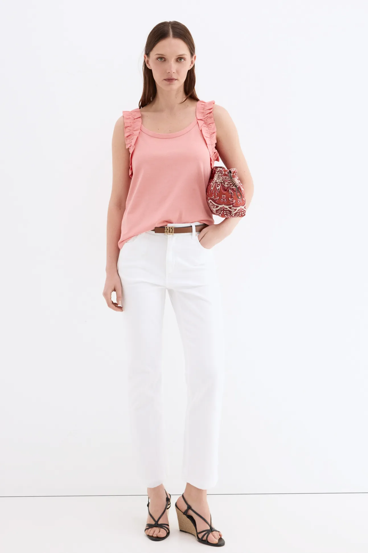 Camiseta tirantes volantes