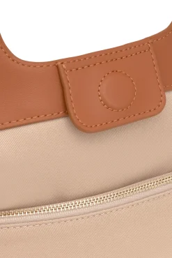 Capazo mediano camel TOUS Lirio Rafia