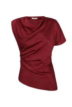 Carolyn. Blusa fluída satinada