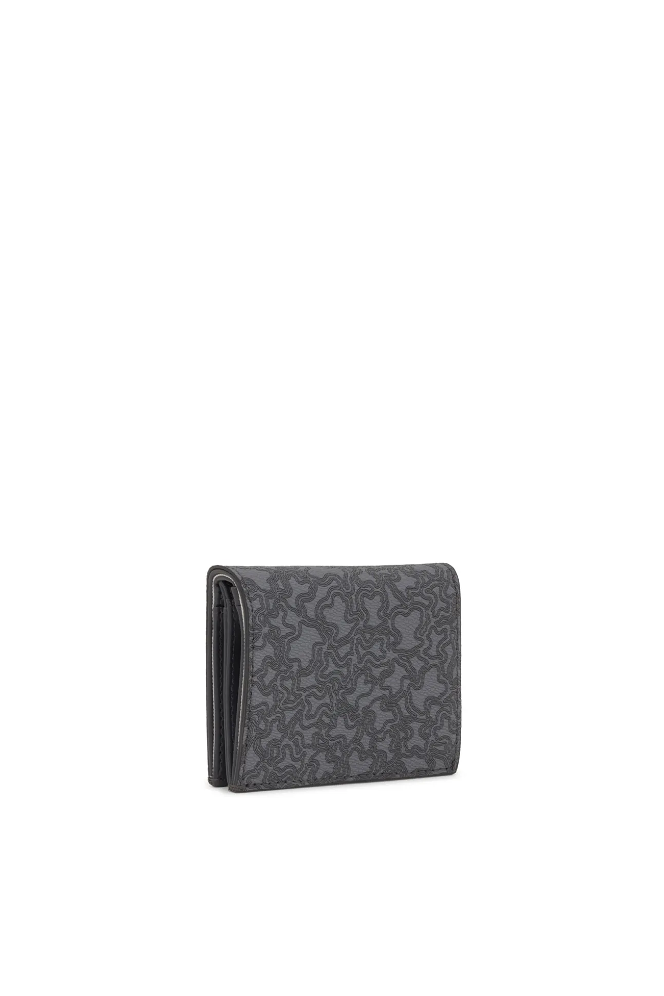Cartera pequeña gris oscuro Kaos Mini Lines