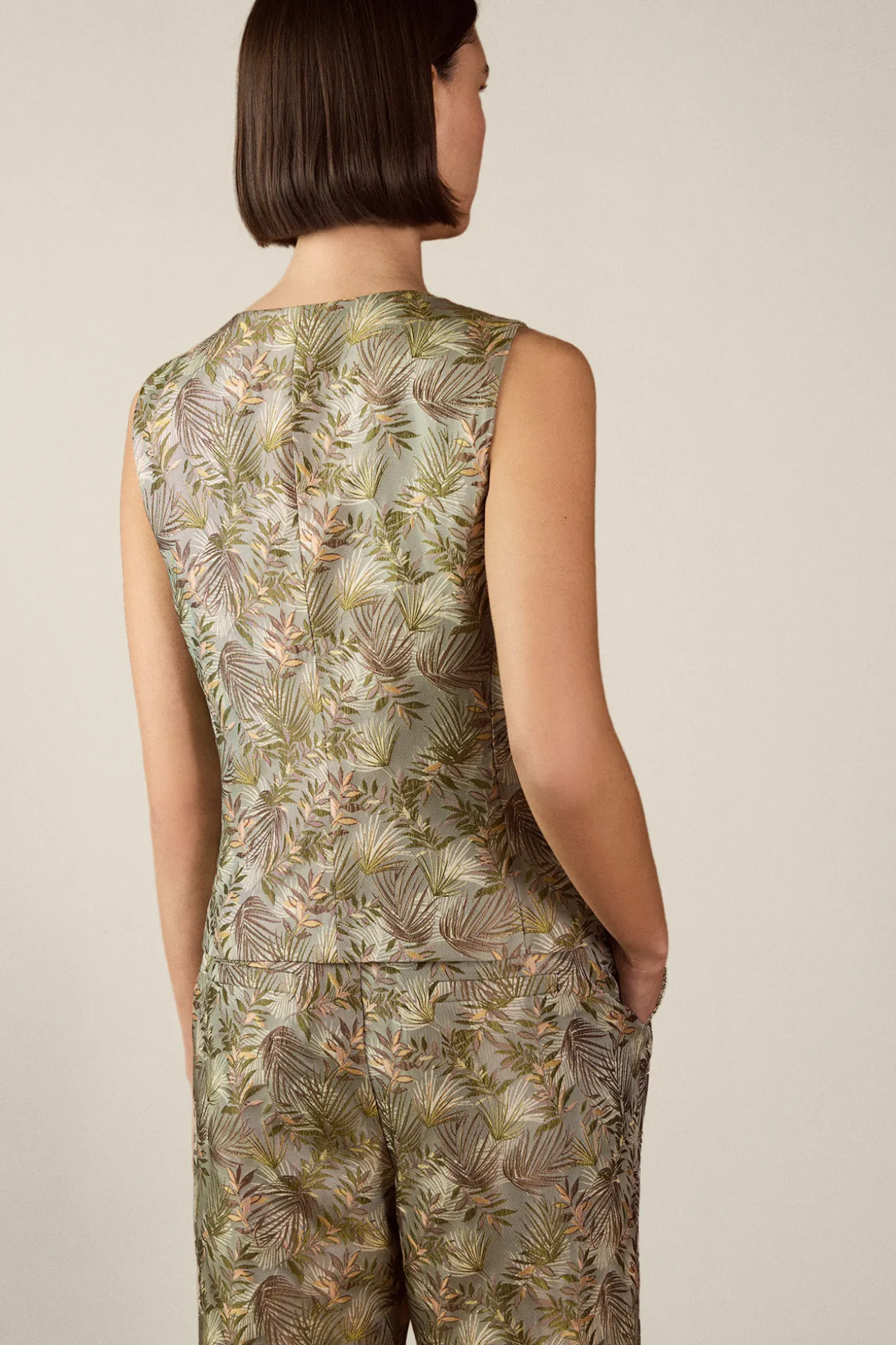 Chaleco de jacquard
